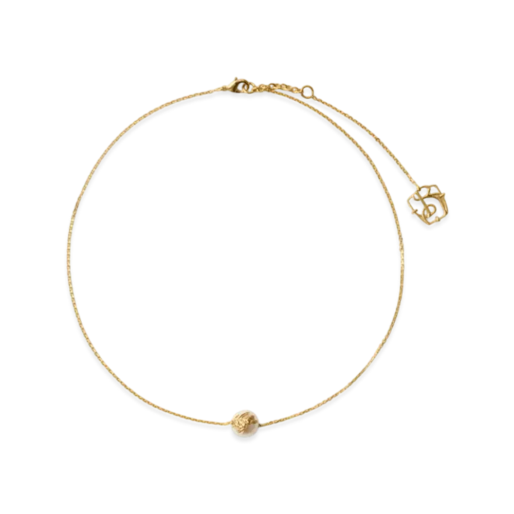 Burberry EKD Sphere Pearl Solitaire Necklace "Gold/Pearl"