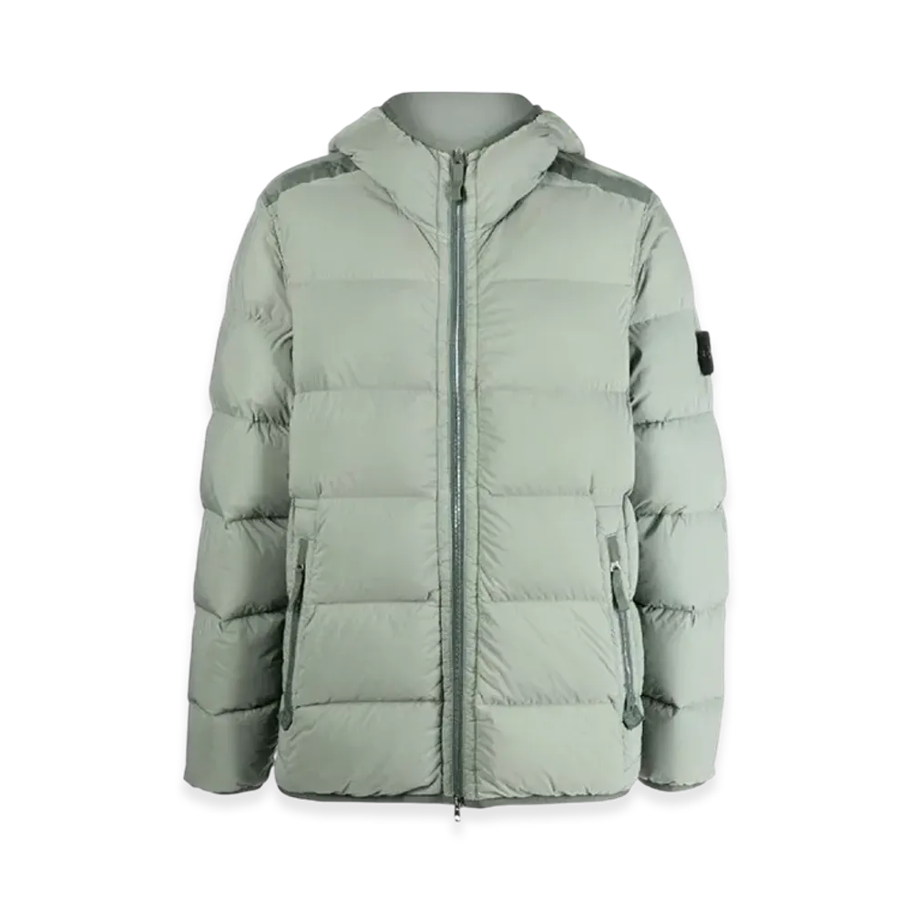 Stone Island 43728 Seamless Tunnel Nylon Down-TC Jacket - 23FW "Sage Green"