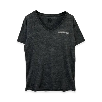 Chrome Hearts Fleurknee Print Logo V-Neck S/S T-Shirt "Grey"