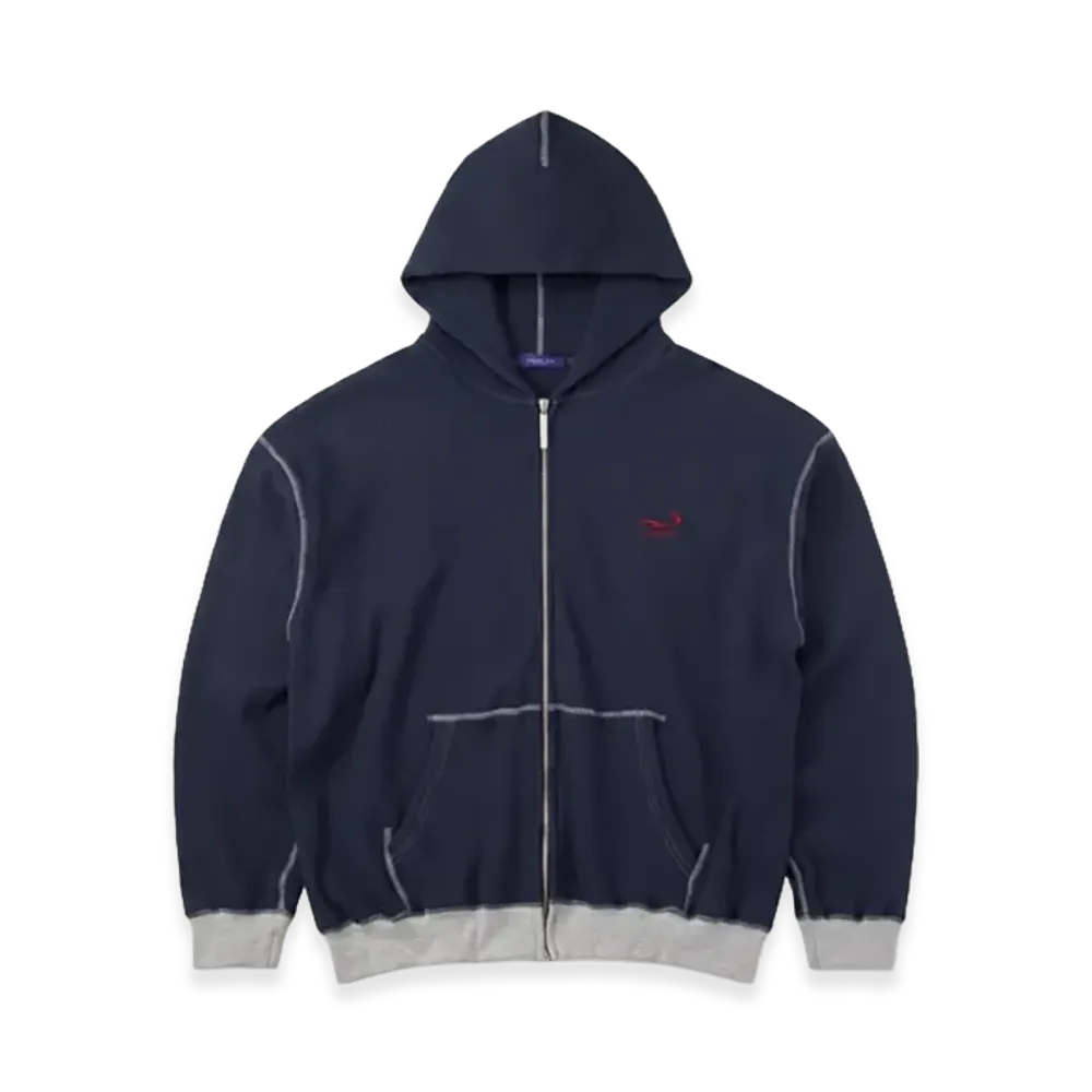 FEELS. Heavy Thermal Hoodie "Navy"