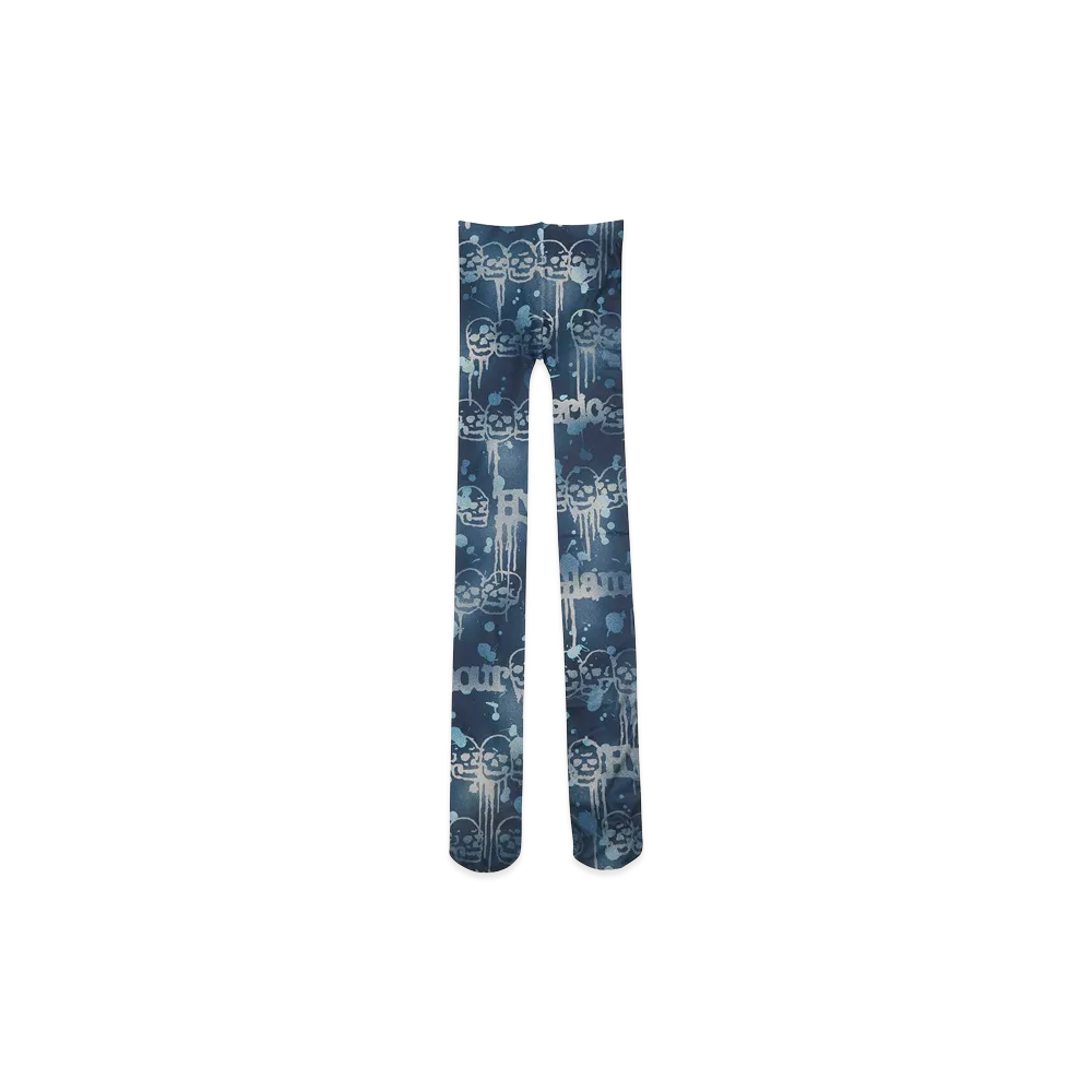 HYSTERIC GLAMOUR Women's Melted Skulls Leggings "Black Other"