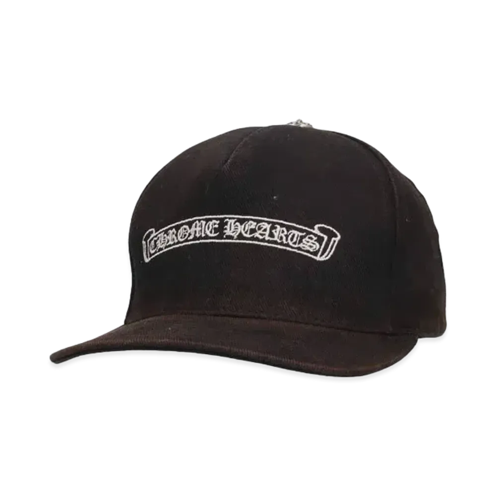 Chrome Hearts Trucker Cap Scroll Label Logo Stitch Denim "Black"