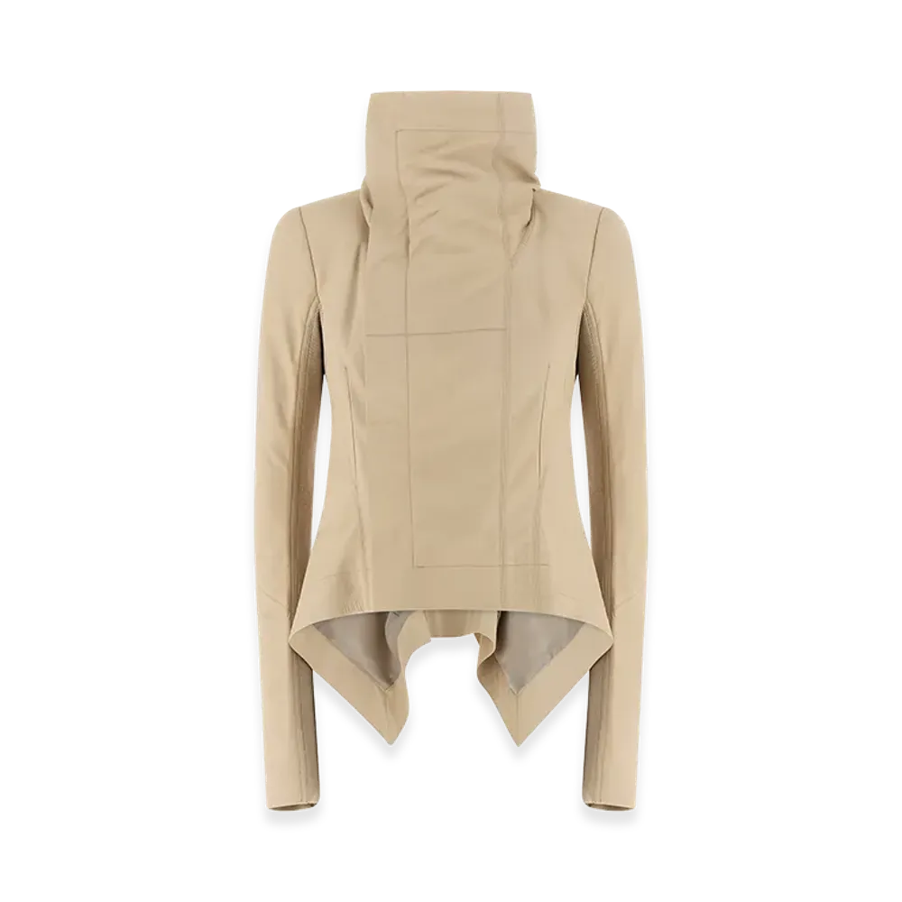 Rick Owens Women's Naska Biker' Jacket "Beige"