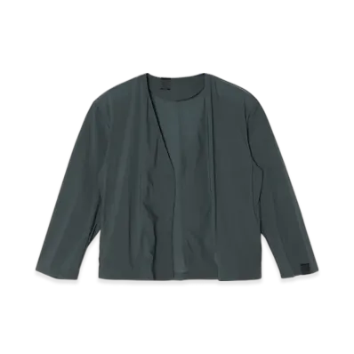 N.HOOLYWOOD Collarless Blouson "Charcoal"