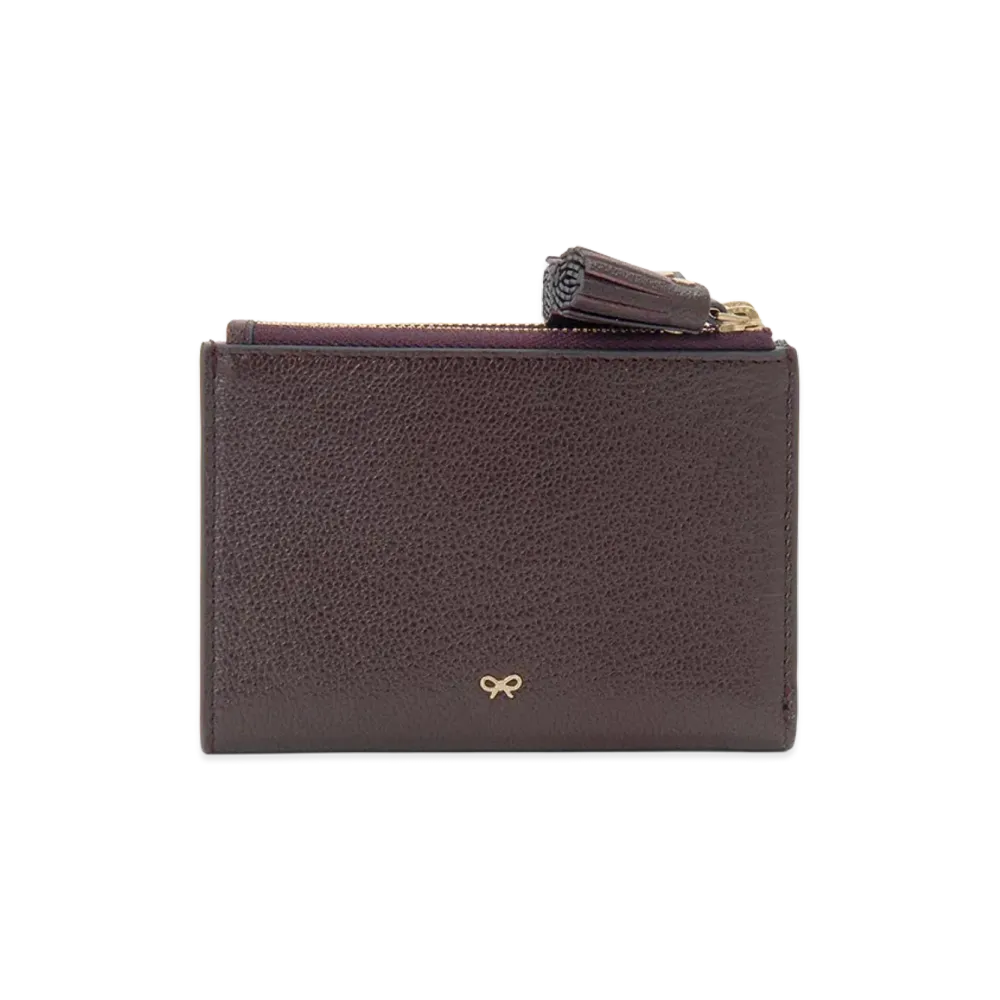 ANYA HINDMARCH Bifold Wallet "Claret Bordeaux"