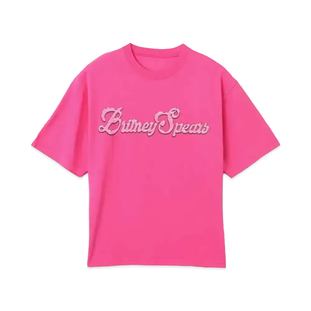 atoms pink x Britney Spears Magazine Cover Print T-shirt "Pink"