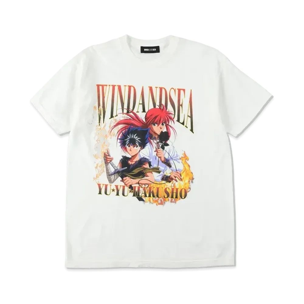 WIND AND SEA x 幽☆遊☆白書 S/S Tee (Hiei-Kurama) "White"