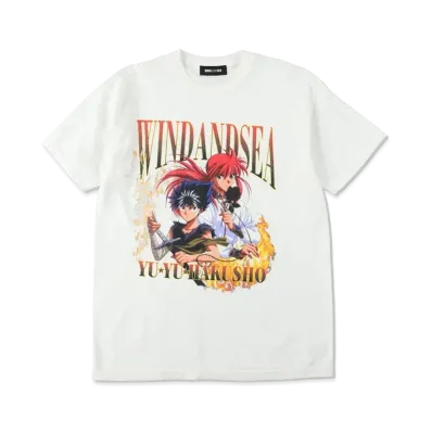 WIND AND SEA x 幽☆遊☆白書 S/S Tee (Hiei-Kurama) "White"