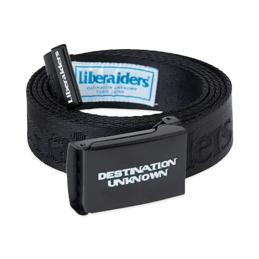 Liberaiders OG LOGO NYLON BELT "BLACK"
