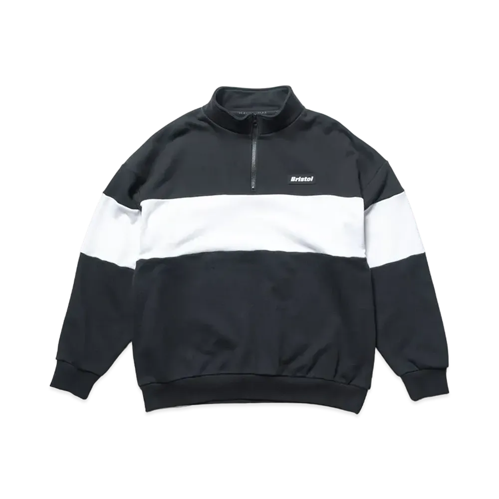 F.C.REAL BRISTOL Half Zip Stand Collar Sweat "Black"
