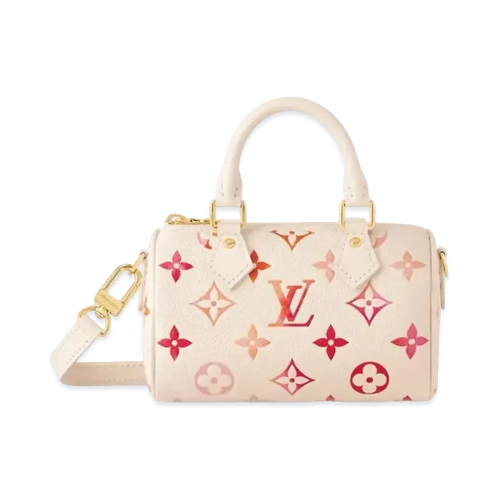 Louis Vuitton Nano Speedy Monogram Empreinte Leather "Sunrise Aquarelle"