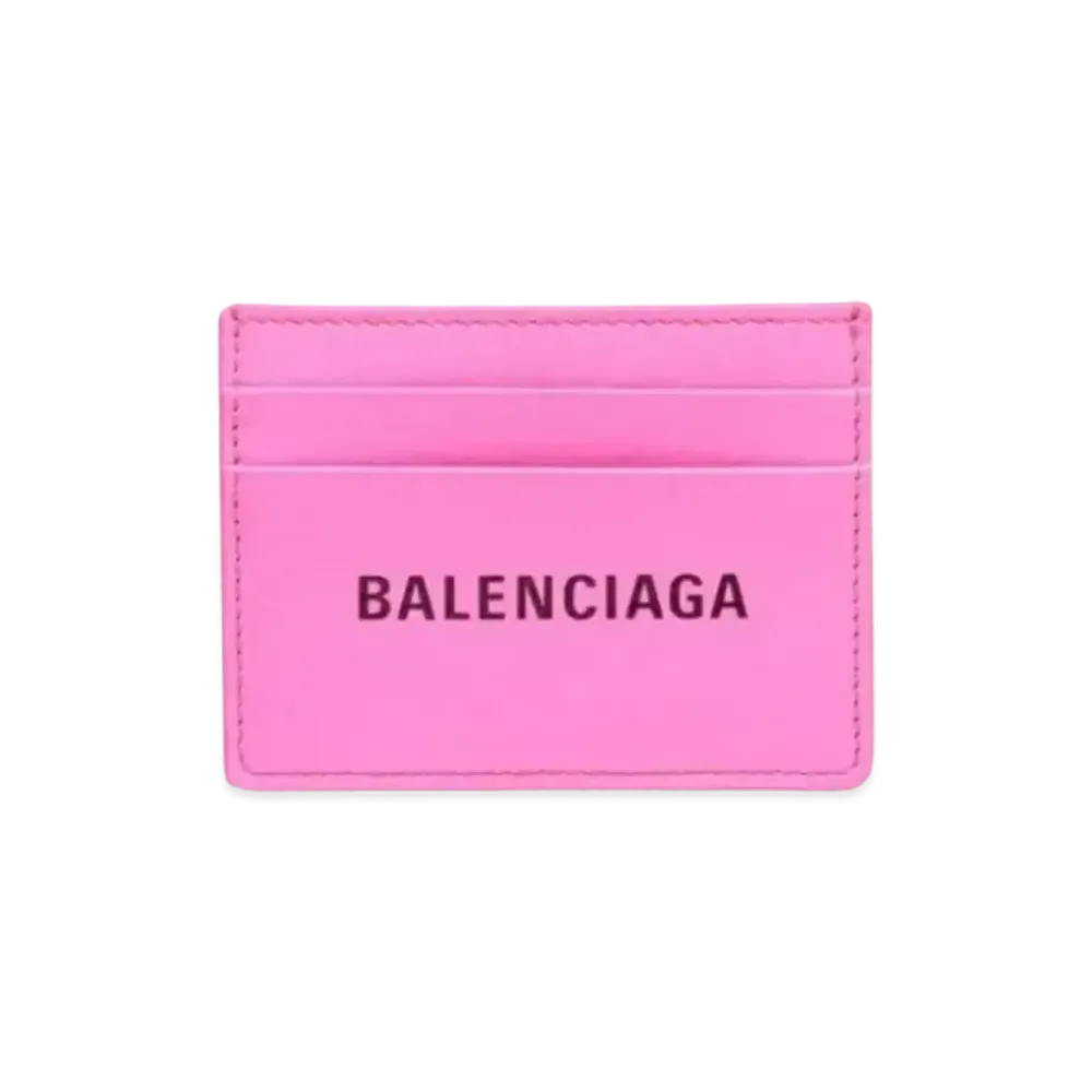 BALENCIAGA Everyday Neon Everyday Card Holder "Pink"