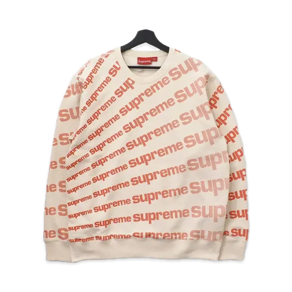 Supreme Radial Crewneck "White"