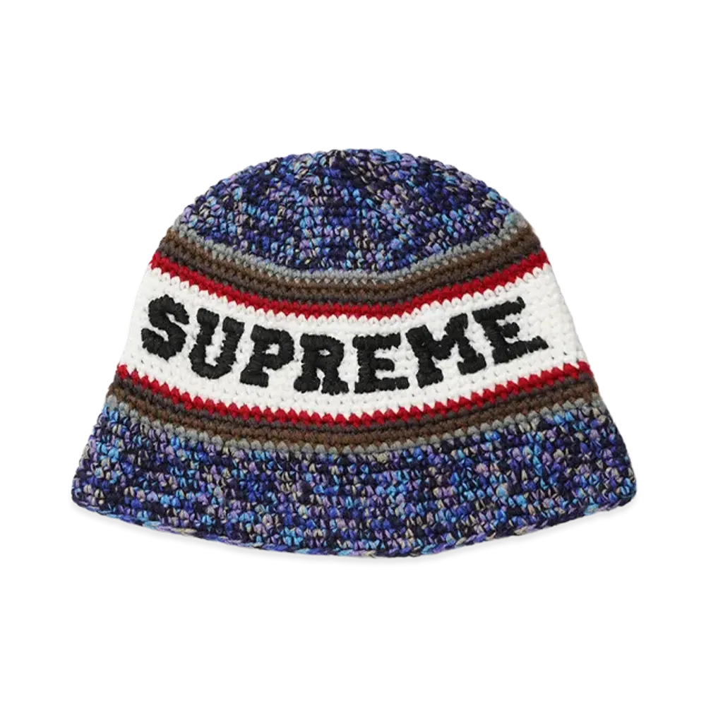Supreme Knit Logo Crusher "Navy"