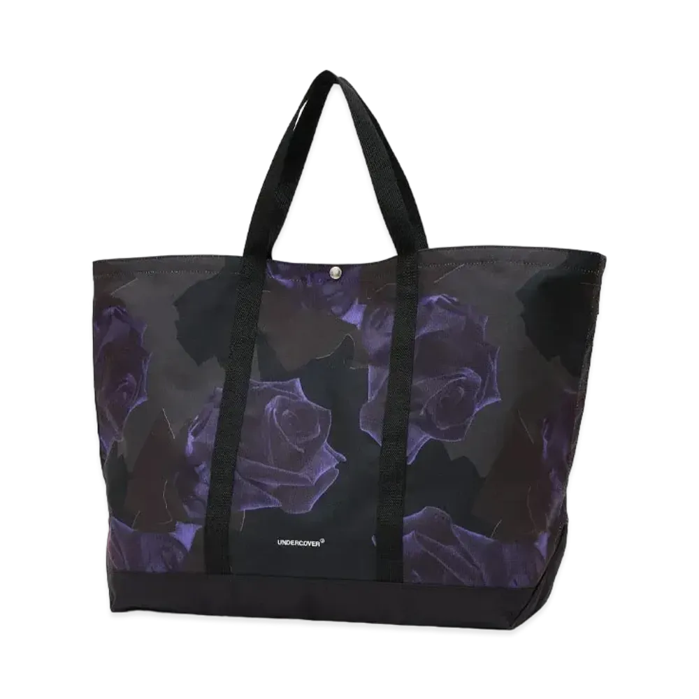 UNDERCOVER Polyester Taffeta Big Tote Bag "Black Base"