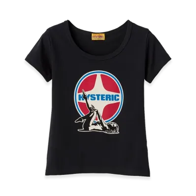 HYSTERIC GLAMOUR Women's Hysteric Glamour Leisure Woman Crop T-Shirt "Black"
