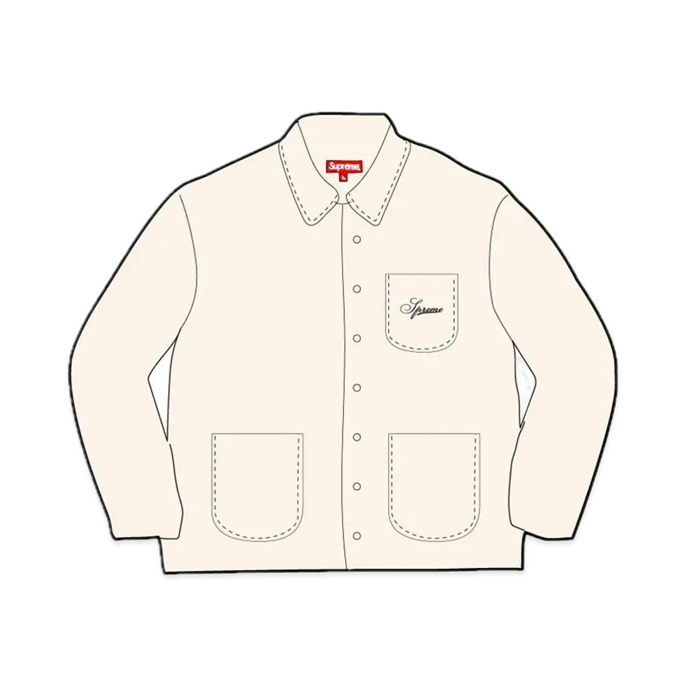 Supreme Contrast Stitch Button Up "Natural"