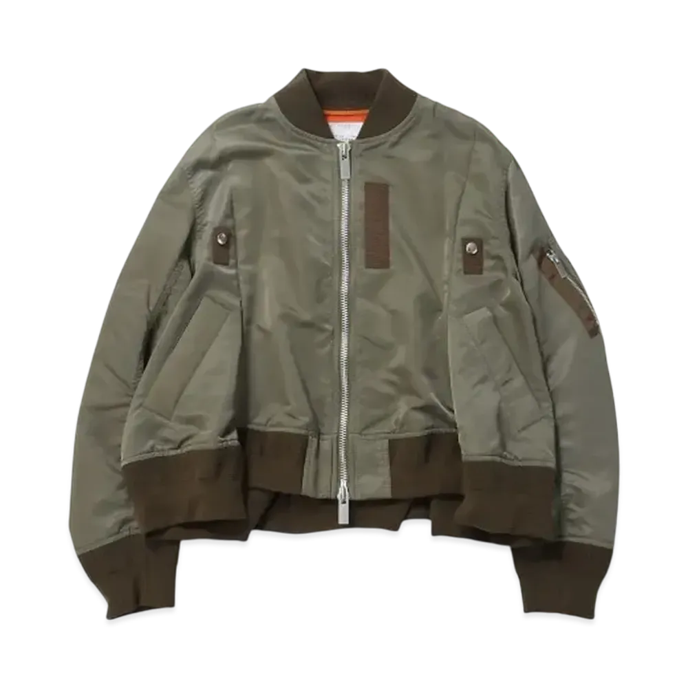 sacai Nylon Twill Blouson "Taupe"