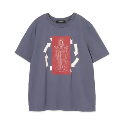 UNDERCOVER Cotton T-Shirt "Blue Purple"