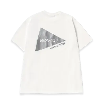 GRAMICCI x and wander Backprint S/S Tee "White"