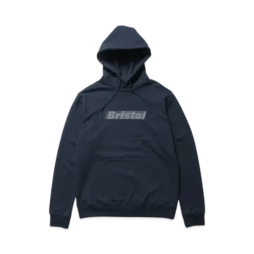 F.C.Real Bristol Effect Line Logo Team Sweat Hoodie "Navy"