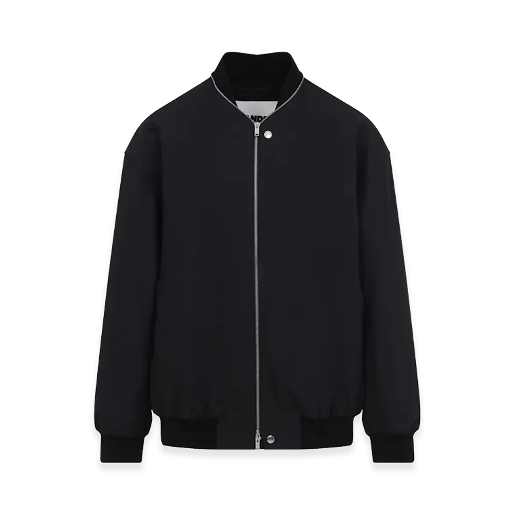 Jil Sander Bomber Jacket With Zip "Black"