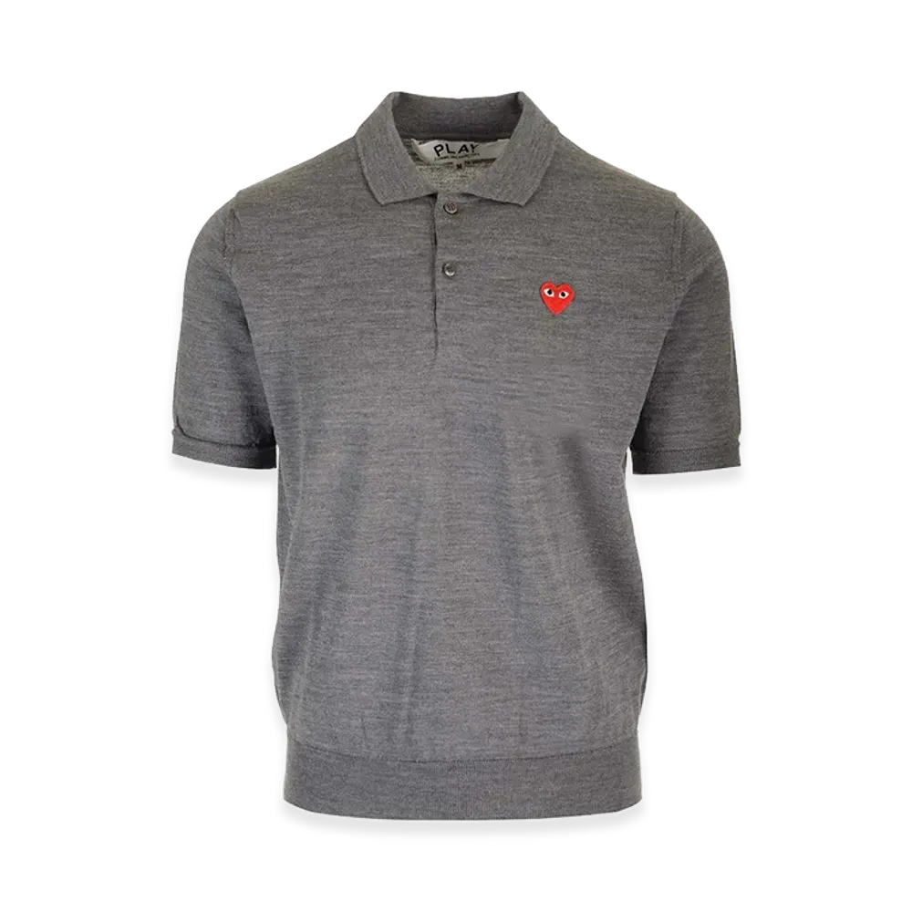 PLAY COMME des GARCONS Polo Shirt "Gray"