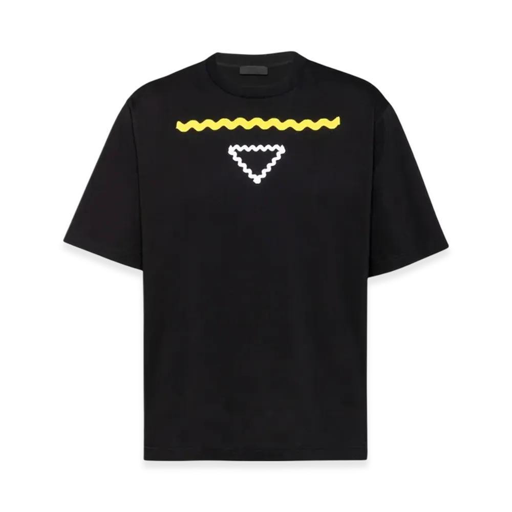 PRADA Cotton T-Shirt "Black"