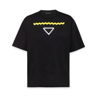 PRADA Cotton T-Shirt "Black"