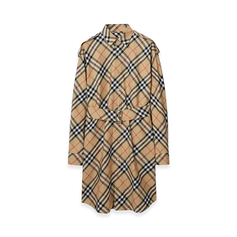 Burberry Women's Embroidered Cotton Dress "Beige"