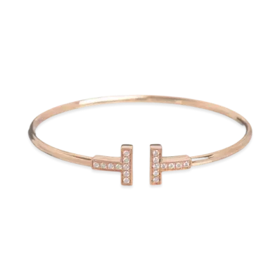 Tiffany & Co. T Wire Bracelet "Rose Gold"