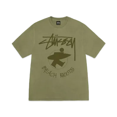 Stussy Beach Roots Tee Pigment Dyed "Olive"