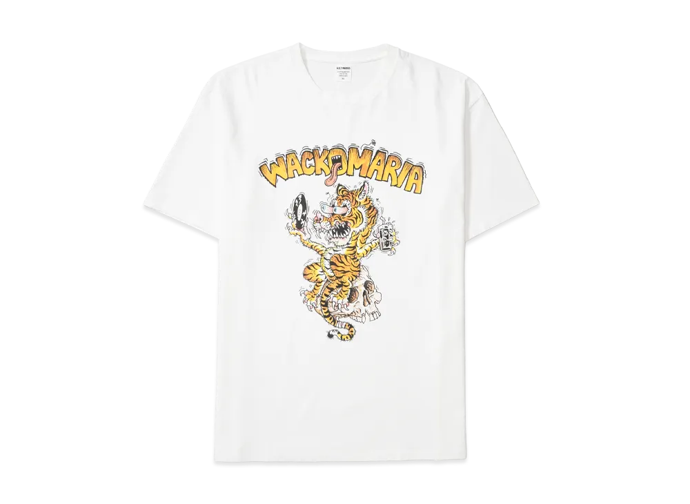 WACKO MARIA x Tim Lehi Washed Heavy Weight T-Shirt "White"