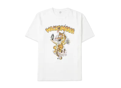 WACKO MARIA x Tim Lehi Washed Heavy Weight T-Shirt "White"