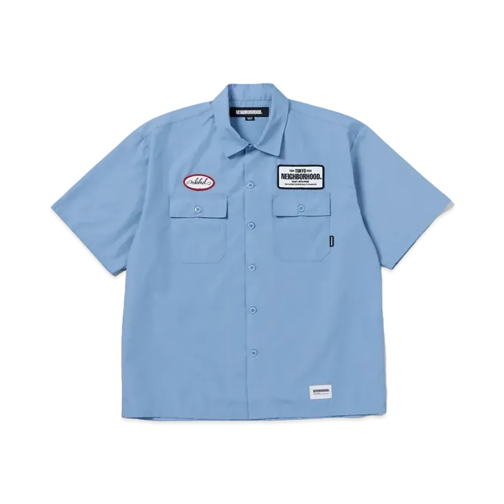 NEIGHBORHOOD Classic Work Shirt SS "Blue"