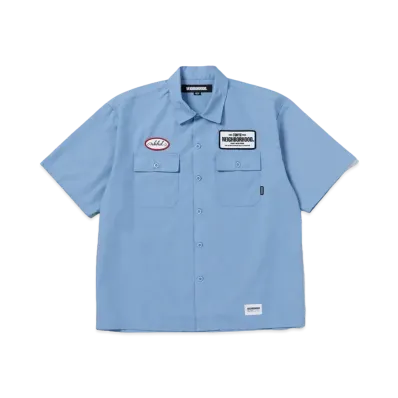 NEIGHBORHOOD Classic Work Shirt SS "Blue"