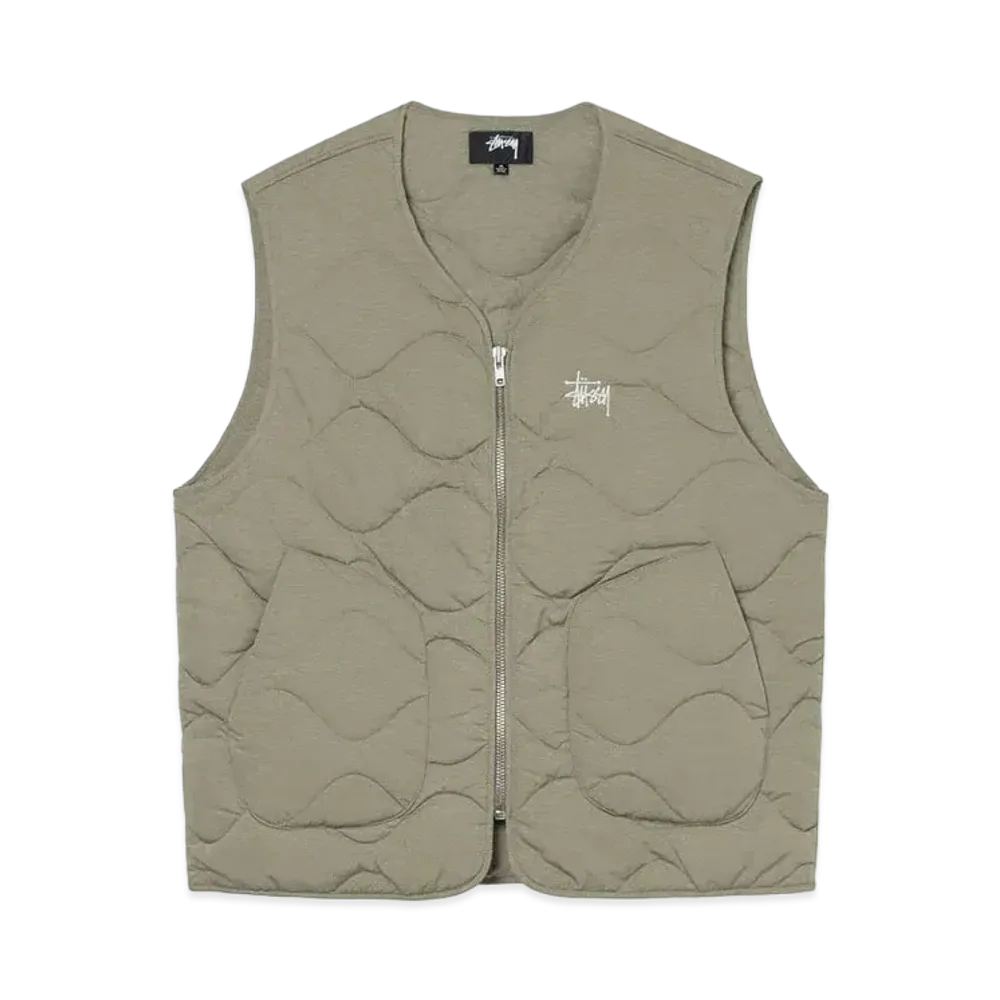 Stussy RECYCLED NYLON LINER VEST "Coyote"