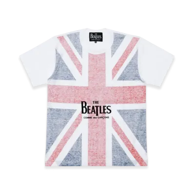 COMME des GARCONS x The Beatles Union Jack Cotton S/S Tee "White"
