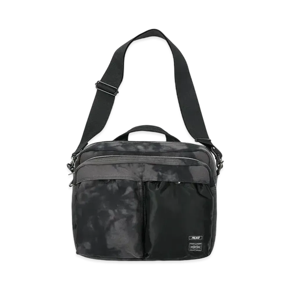 PALACE PORTER 2Way Shoulder Bag "Black Wave Dye"