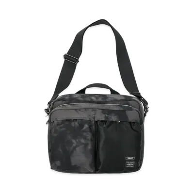 PALACE PORTER 2Way Shoulder Bag "Black Wave Dye"