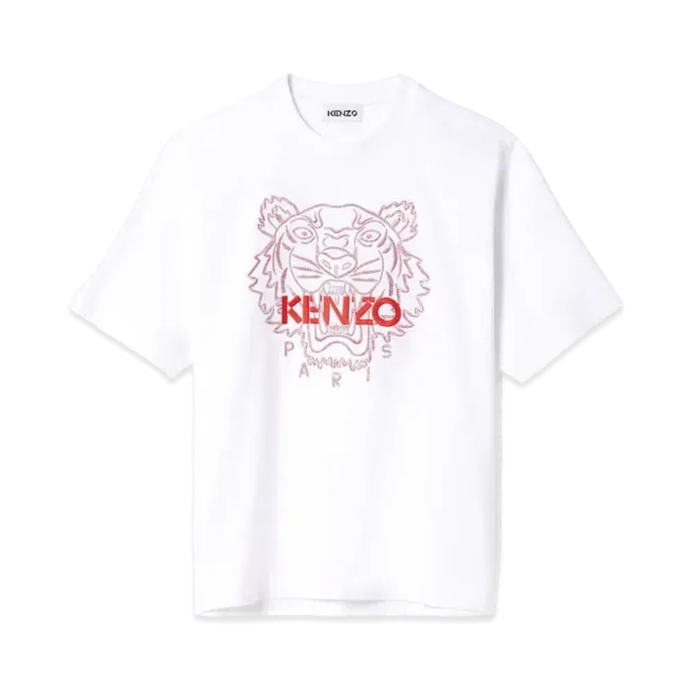 KENZO Loose T-shirt tiger Tigre "White"