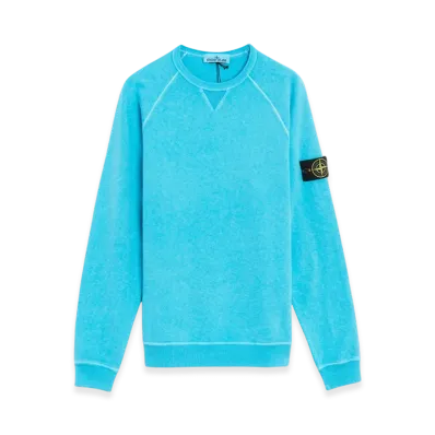 Stone Island 66360 Old Treatment Crewneck Sweatshirt - 23SS "Turquoise"