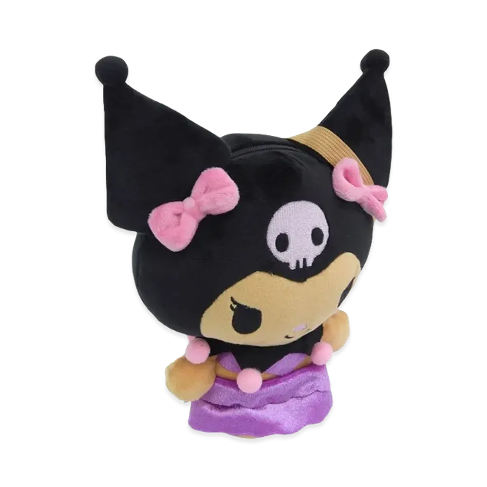 Sanrio Women's Suntan Mascot Shoulder Bag Kuromi "Purple"