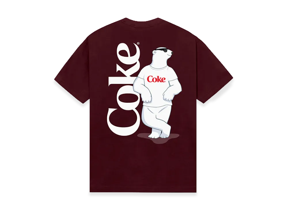 ANTI SOCIAL SOCIAL CLUB x Coca-Cola Polar Bear Coke Tee "Maroon"