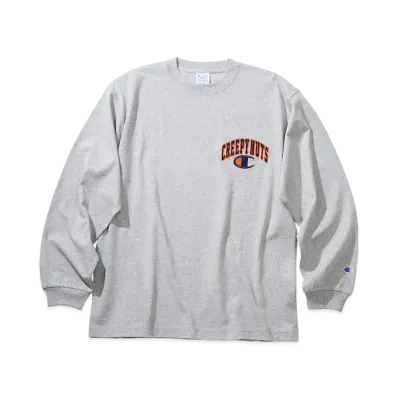 Champion x Creepy Nuts Long Sleeve T-Shirt "Oxford Gray"