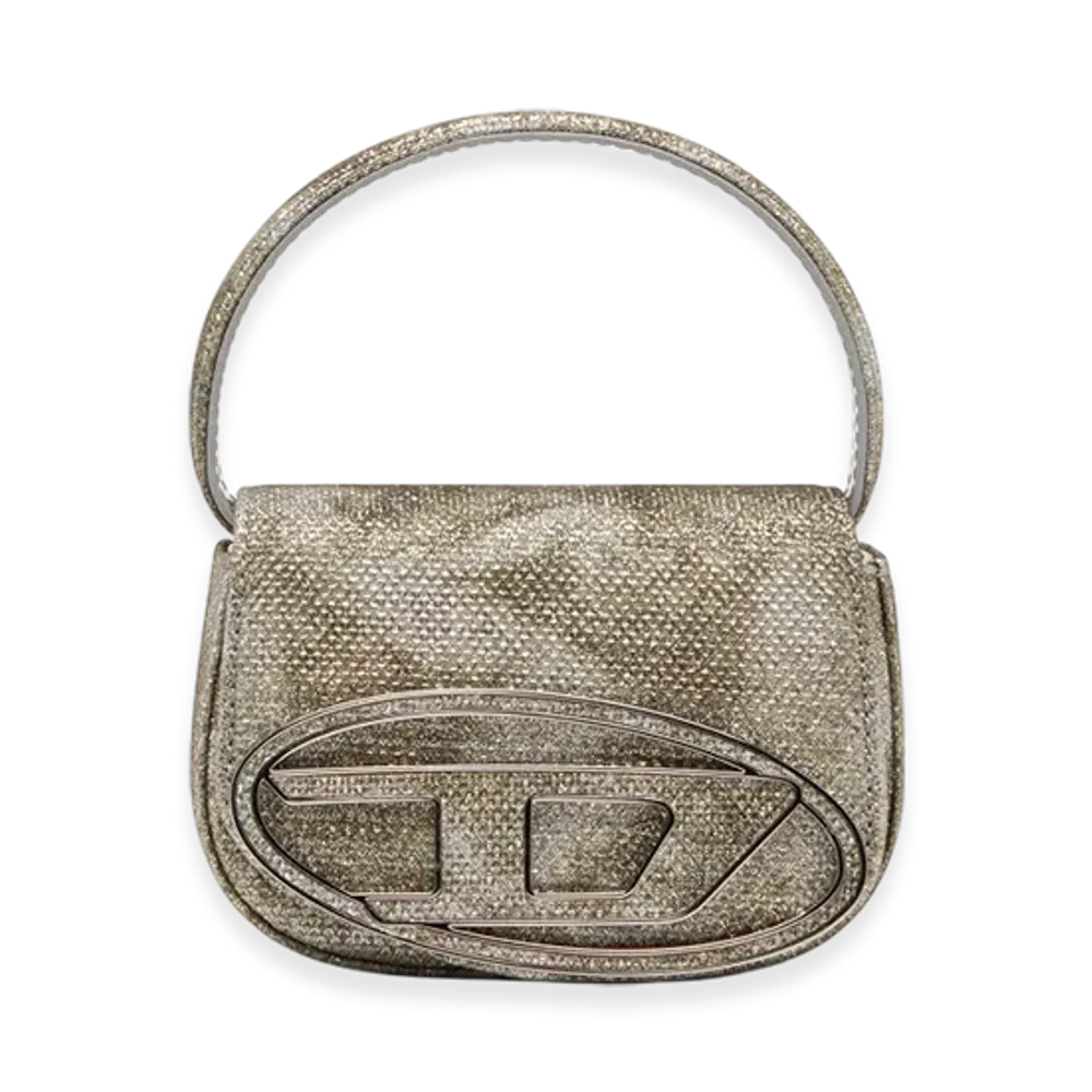 Diesel 1Dr XS 1Dr XS-Iconic Mini Bag In Shimmer Fabric "Military Green"