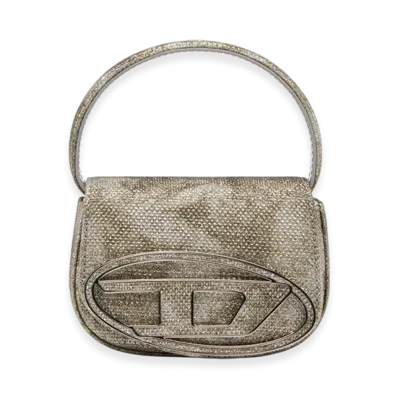 Diesel 1Dr XS 1Dr XS-Iconic Mini Bag In Shimmer Fabric "Military Green"