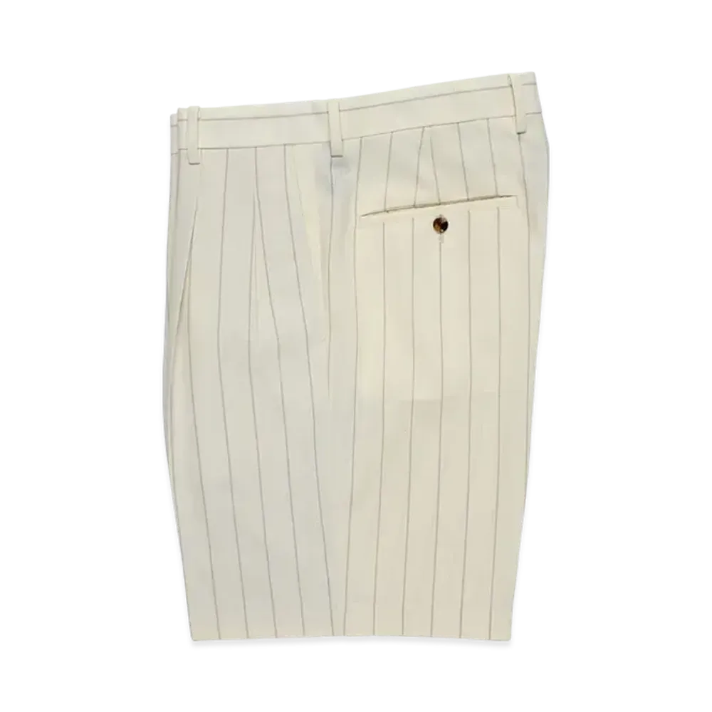 WACKO MARIA Double Pleated Short Trousers "White"
