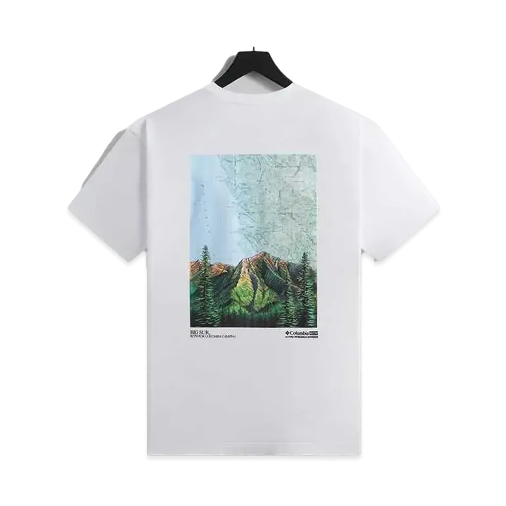 Kith x Columbia Big Sur Classic Logo Tee "White"