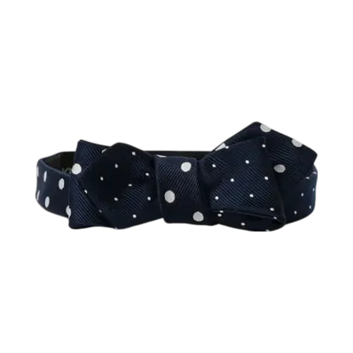 BEAMS Silk Bow Tie Dot "Navy"